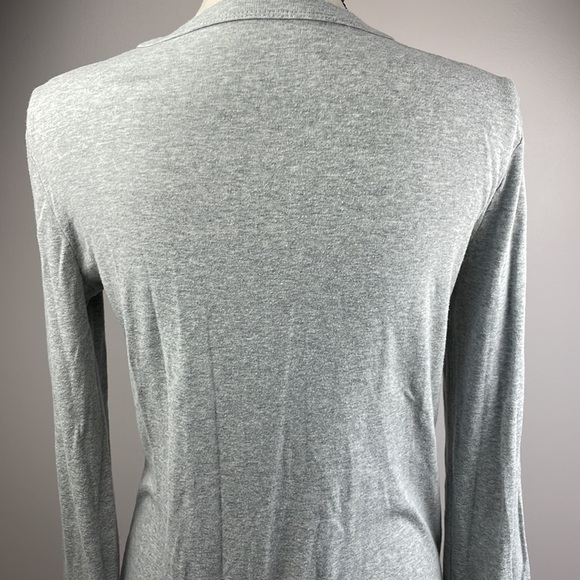 GAP Gray Cardigan Sweater Women SZ M Button Down Long Sleeve - Picture 8 of 14